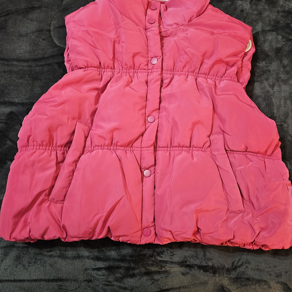 Fashion Nova Womens Bright Pink Puffer Vest